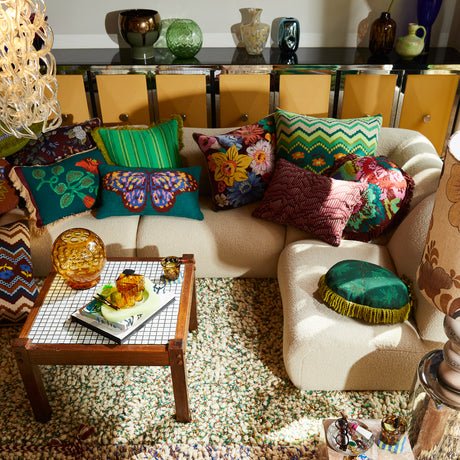 Maria Embroidered Cushion Feather Insert