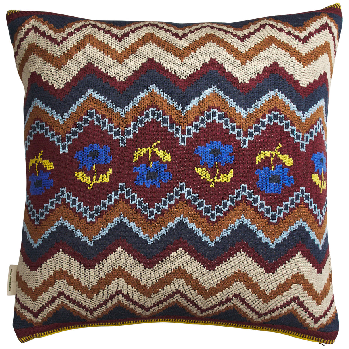Calina Knit Cushion - Ink Feather Insert