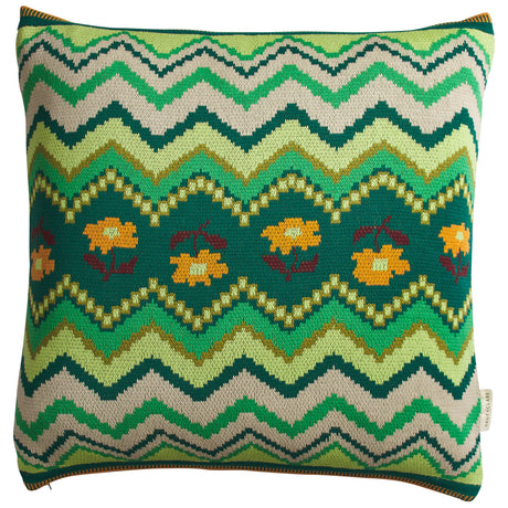 Calina Knit Cushion - Verdant Feather Insert