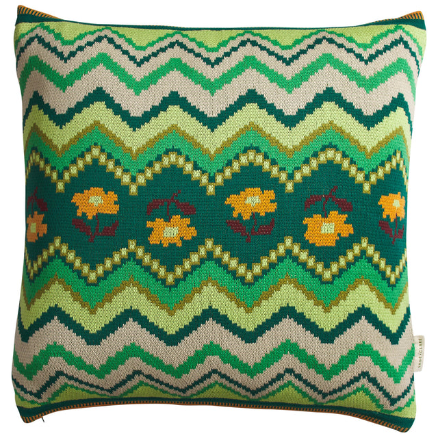 Calina Knit Cushion - Verdant Feather Insert
