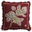 Vivi Appliqué Cushion - Rosewood Feather Insert