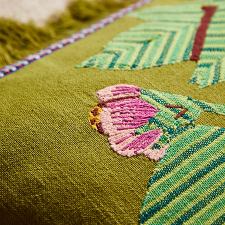Vivi Appliqué Cushion - Juniper Feather Insert
