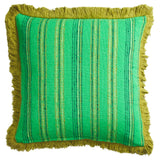 Nicolette Woven Cushion - Spring Green Feather Insert