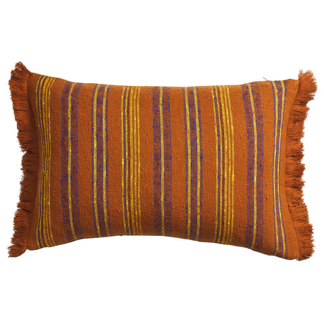Nicolette Woven Cushion - Russet Feather Insert