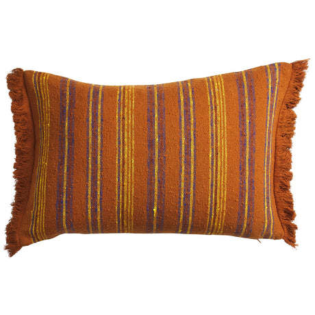 Nicolette Woven Cushion - Russet Feather Insert