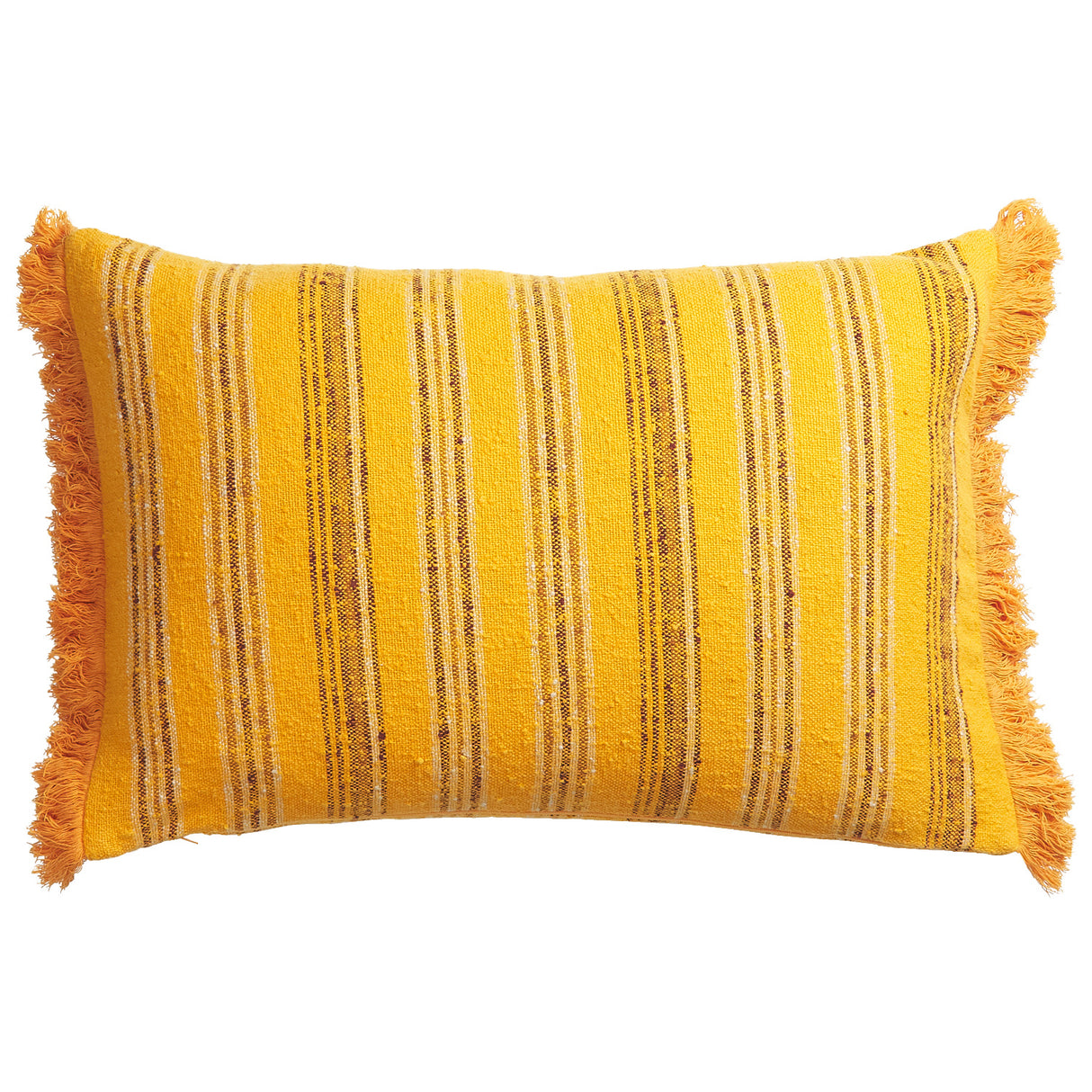 Nicolette Woven Cushion - Marigold Feather Insert