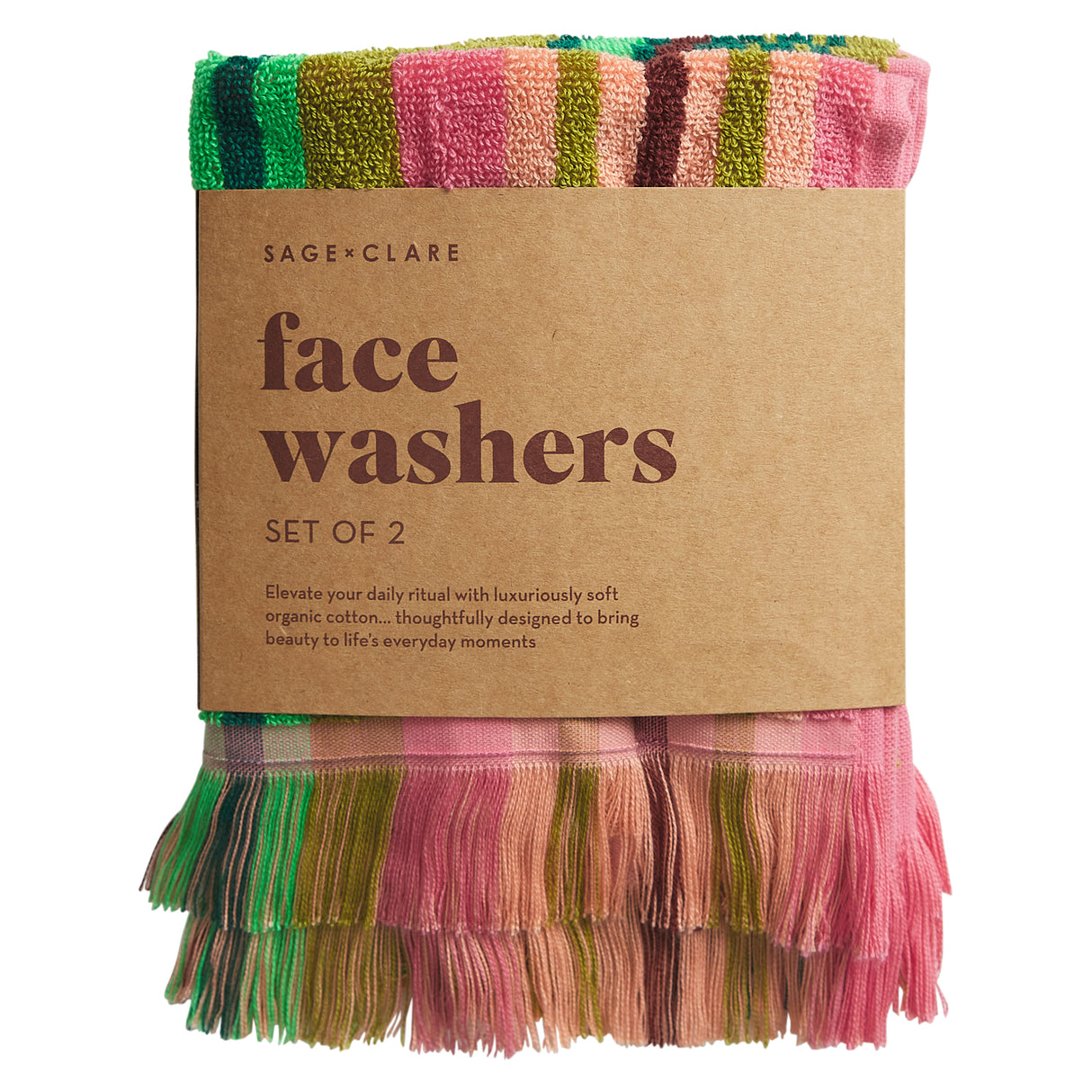 Nicolette Face Washer Set - Juniper