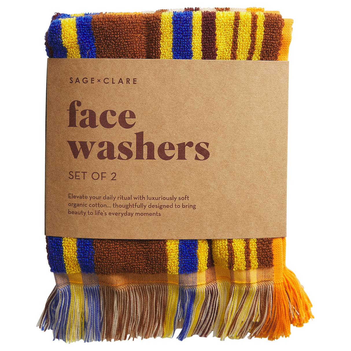 Nicolette Face Washer Set - Russet