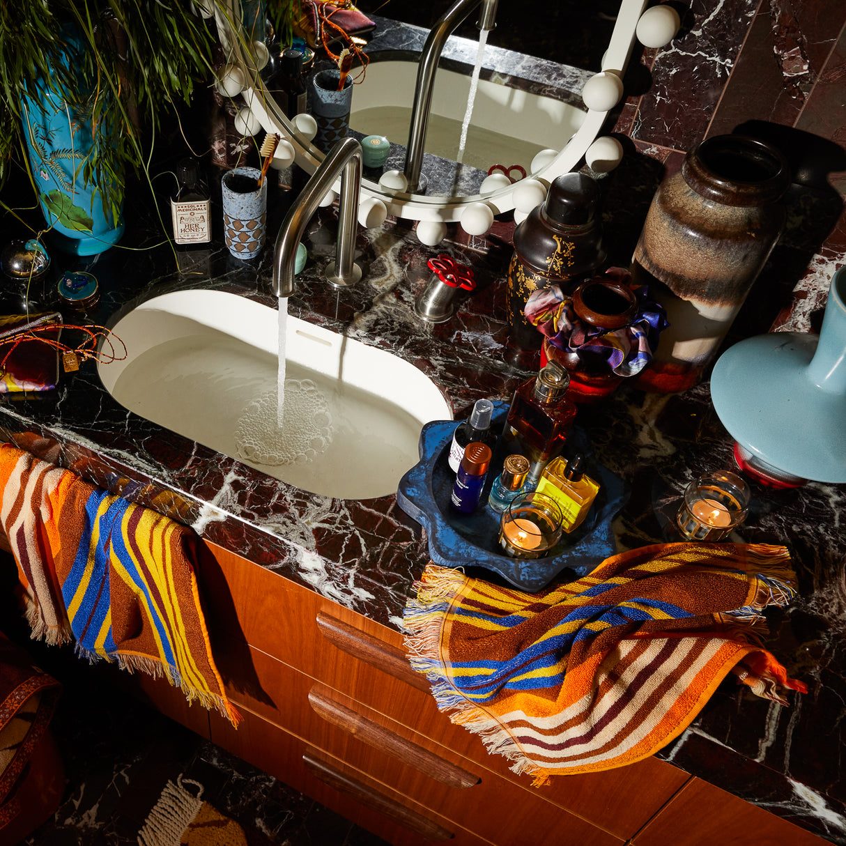 Nicolette Face Washer Set - Russet