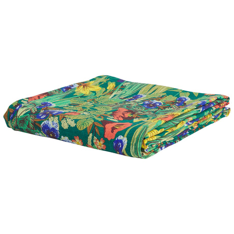 Babette Linen Sheets - Verdant Flat Sheet / Queen