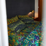 Babette Linen Sheets - Verdant Flat Sheet / Queen