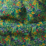 Babette Linen Sheets - Verdant Flat Sheet / Queen