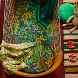 Babette Linen Sheets - Verdant Flat Sheet / Queen