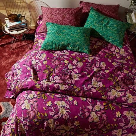 Heidi Linen Sheets - Mulberry Flat Sheet / Queen