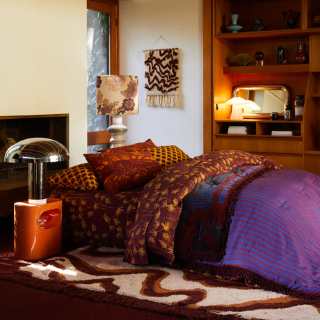 Aneta Linen Sheets - Rosewood Flat Sheet / Queen