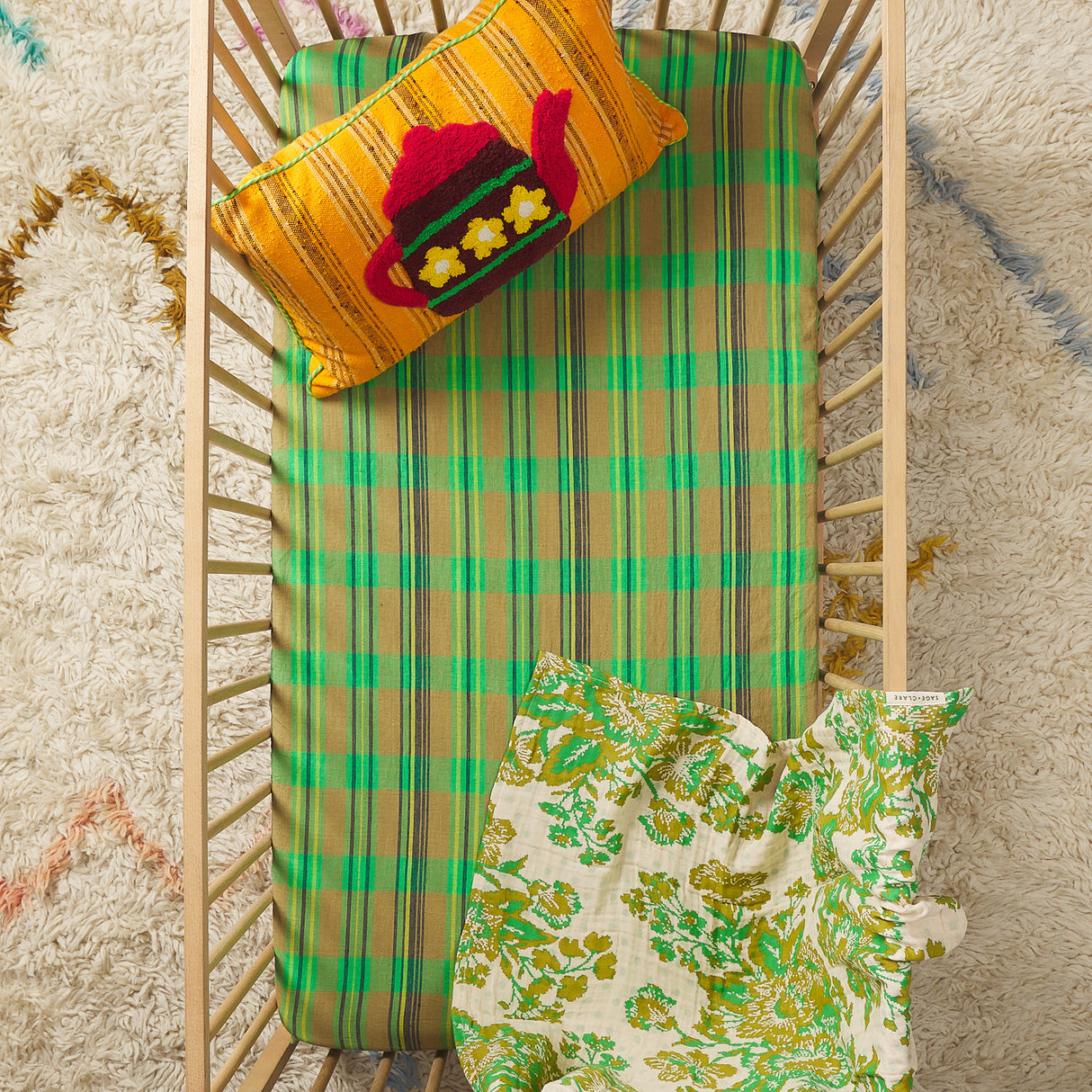 Nicolette Linen Sheets - Juniper Flat Sheet / Single