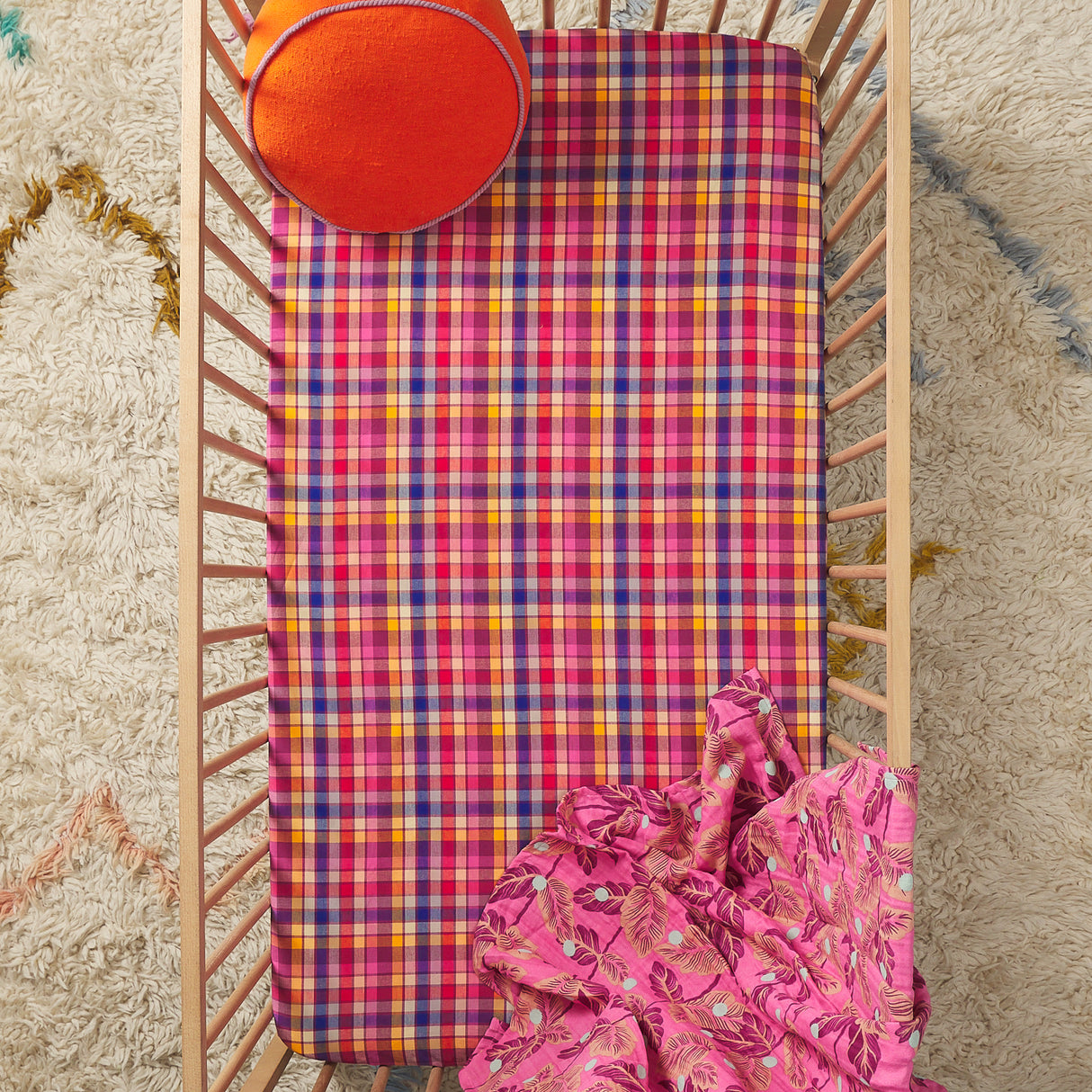 Stela Cotton Sheets - Pansy Flat Sheet / Single