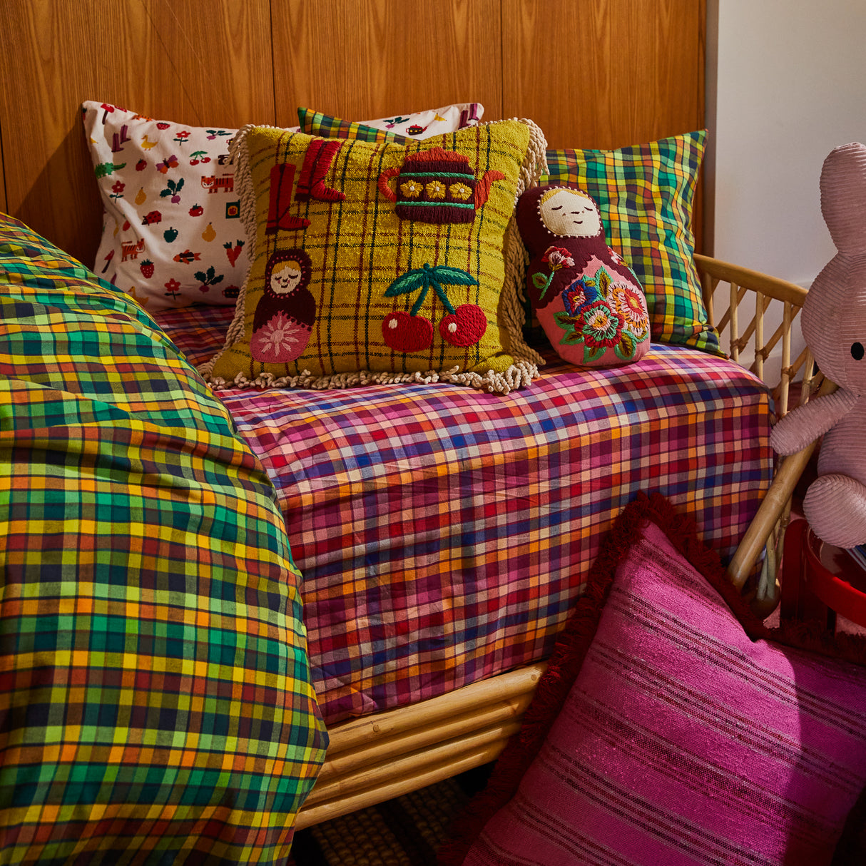 Stela Cotton Sheets - Pansy Flat Sheet / Single