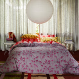 Agata Cotton Sheets - Vermillion Flat Sheet / Single