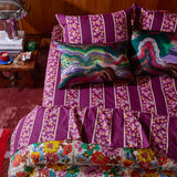 Agata Cotton Sheets - Mulberry Flat Sheet / Single