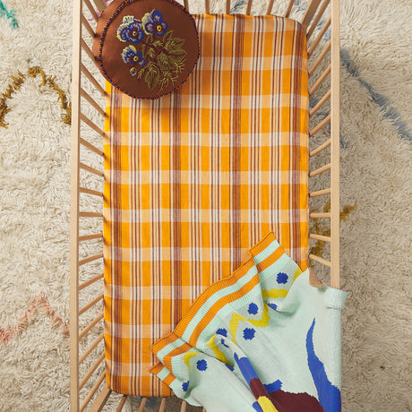 Nicolette Linen Sheets - Marigold Flat Sheet / Single