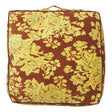 Hazel Velvet Floor Cushion - Russet