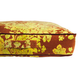Hazel Velvet Floor Cushion - Russet