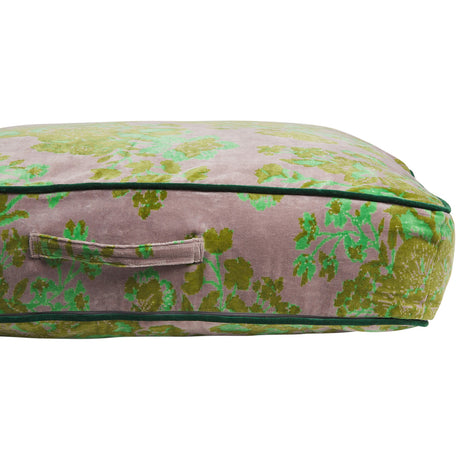 Hazel Velvet Floor Cushion - Mink Grey