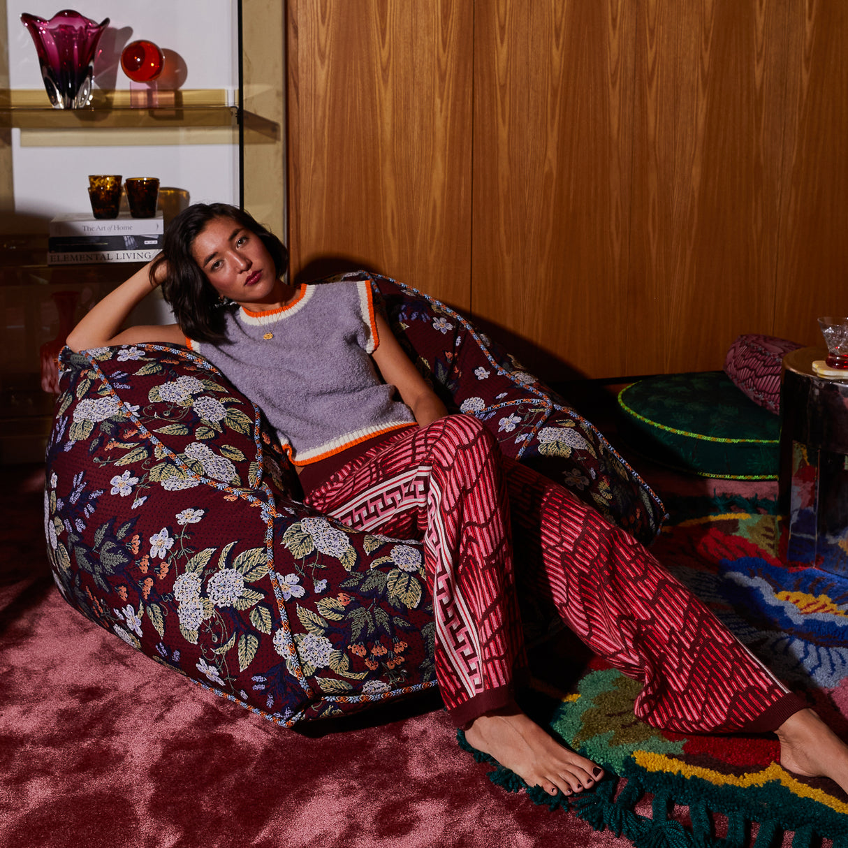 Heidi Jacquard Lounger Cover