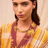 Nicolette Linen Robe - Marigold