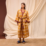 Nicolette Linen Robe - Marigold