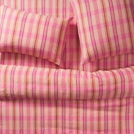 Nicolette Linen Euro Pillowcase Set - Poudre