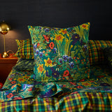 Babette Linen Euro Pillowcase Set - Verdant