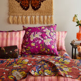 Heidi Linen Euro Pillowcase Set - Mulberry