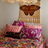 Heidi Linen Euro Pillowcase Set - Mulberry