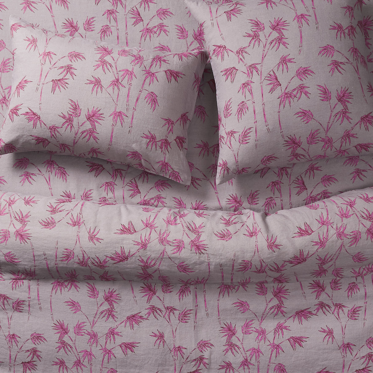 Aneta Linen Euro Pillowcase Set - Mink Grey