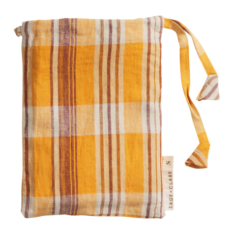 Nicolette Linen Euro Pillowcase Set - Marigold