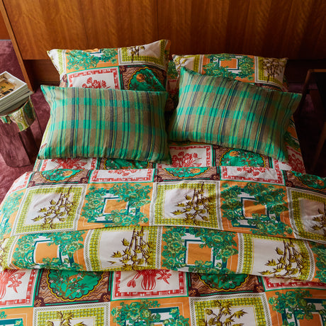 Nicolette Linen Pillowcase Set - Juniper Standard