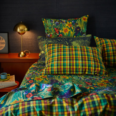 Stela Cotton Pillowcase Set - Spring Green Standard