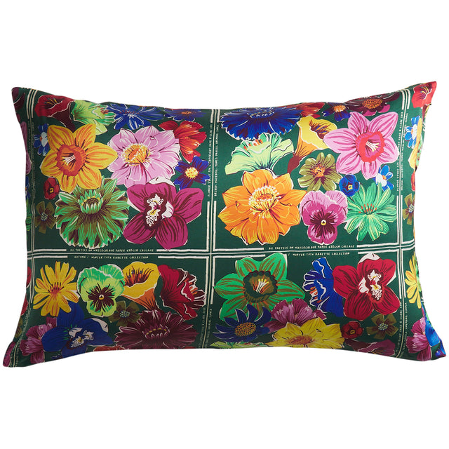 Ines Silk Pillowcase - Verdant Standard