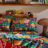 Ines Cotton Pillowcase Set - Verdant Standard