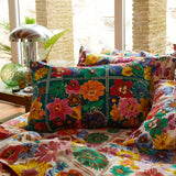 Ines Cotton Pillowcase Set - Verdant Standard