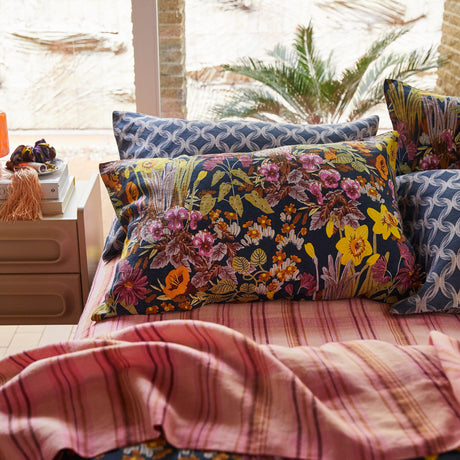 Babette Linen Pillowcase Set - Ink Standard