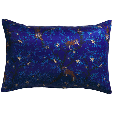 Andrea Linen-Silk Pillowcase - Ultramarine Standard