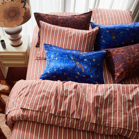 Andrea Linen-Silk Pillowcase - Ultramarine Standard