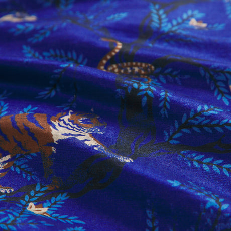 Andrea Linen-Silk Pillowcase - Ultramarine Standard