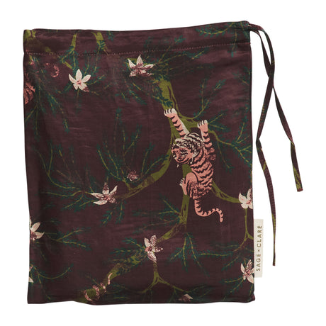 Andrea Linen-Silk Pillowcase - Rosewood Standard