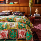 Andrea Linen-Silk Pillowcase - Rosewood Standard