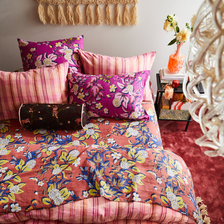 Heidi Linen Pillowcase Set - Mulberry Standard