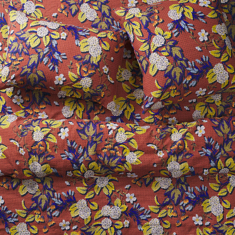 Heidi Linen Pillowcase Set - Burnt Sienna Standard